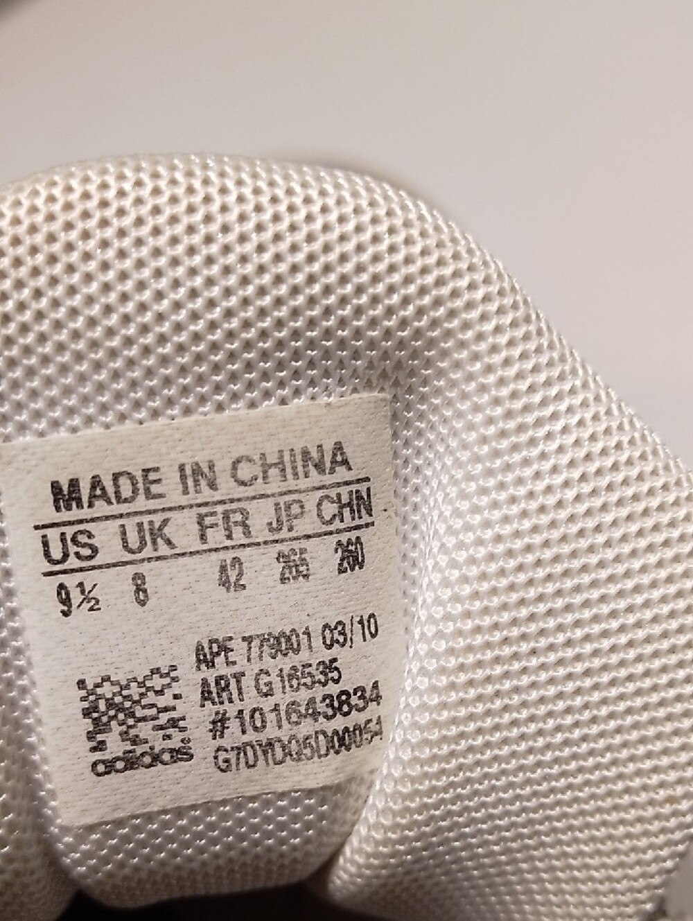 adidas Light Gray and White Men's Training Sneakers - Picture 7 of 7
